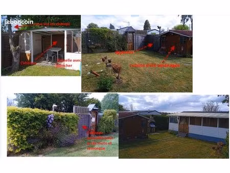 a vendre mobil home et sa parcelle