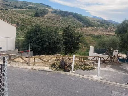 banyuls /mer terrain constructible 85m2