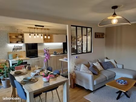 appartement 55m² balcon + garage - proche maison des sports