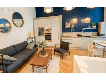 duplex meublé 55m2 + parking / centre-ville