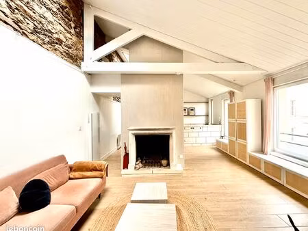 loft meublé 80m2 - coeur de ville graslin