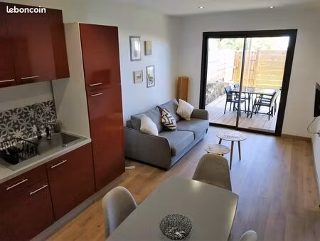 t2 cosy  jardin privé