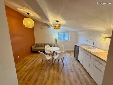 t2 meublé neuf tout équipé - prêt à vivre