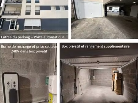 garage box avec borne de recharge