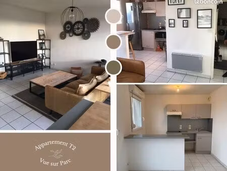 t2 lumineux avec balcon et box avec vidéosurveillance à lens