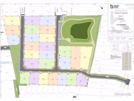 terrain 417 m² fouquereuil