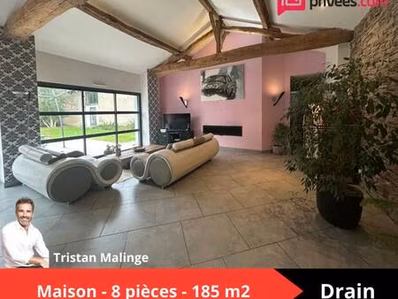 vente maison 8 pièces 185 m² orée d'anjou (49530)