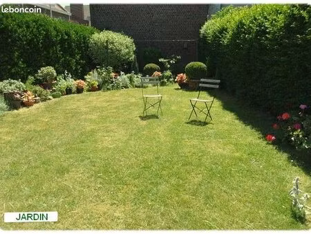 maison lille chu semi individuelle  garage attenant  agreable jardin  extension et surrélé