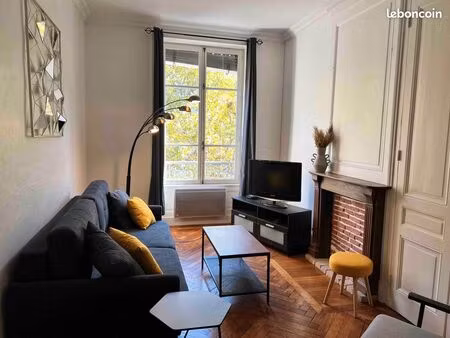 charmant t2 meublé – 58 m² – lyon 6ᵉ (brotteaux / cours lafayette)