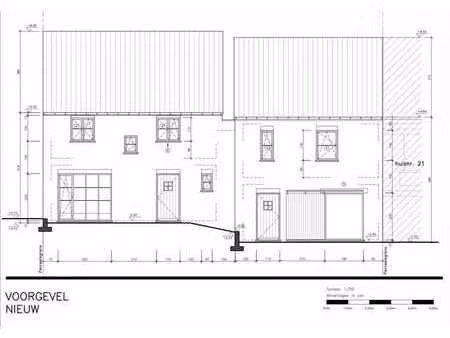 bouwgrond met plan en vergunning op een terrein van 1107m²