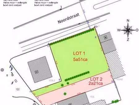 terrain à projet avec possibilité construire 5 appartements