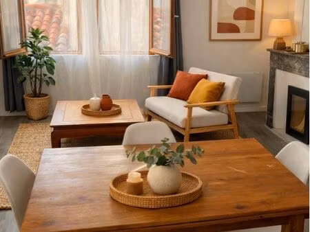 superbe t2 meublé rénové – charme de l’ancien  poutres & vue toits – écusson