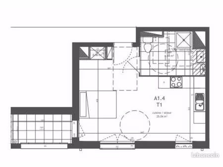 appartement 1 pièce 32 m²