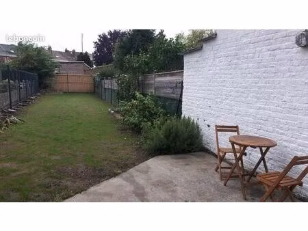 lille-hellemmes – t2 rénové et meublé  avec jardin