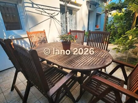 maison 2 pièces avec jardin - quartier rond-point de la chasse