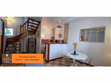 location appartement 3 pièces meublé à port-launay (29150) : à louer 3 pièces meublé / 50m