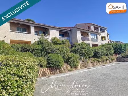 à vendre appartement 2 pieces meublé avec terrasse et parking -les issambres (83380)