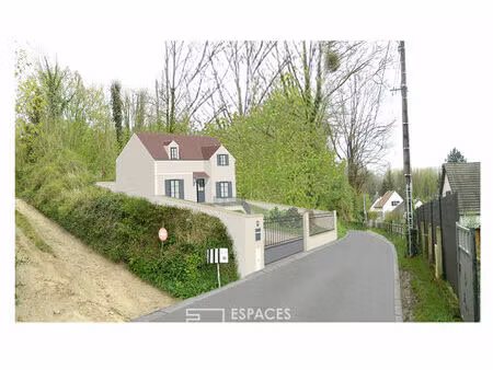 terrain constructible de 473 m² à presles avec permis de construire accordé