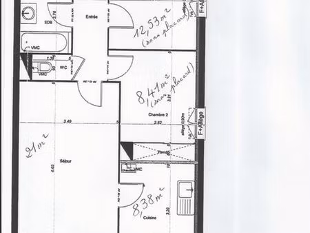 loue t3 lumineux avec garage