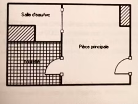 studette ou bureau en souplex