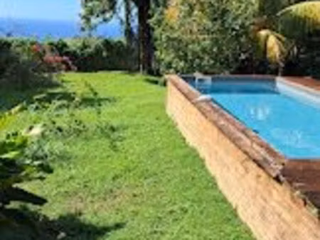 morne vert villa f5 avec piscine dans un cadre magnifique avec vue mer