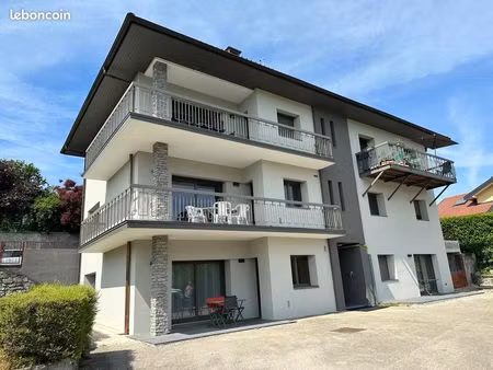 ⭐ t2 meublé 55 m² – grande terrasse sud – parking – calme – thonon-les-bains