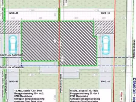 ruim bouwperceel van 566 m² of 414 m² in meulebeke