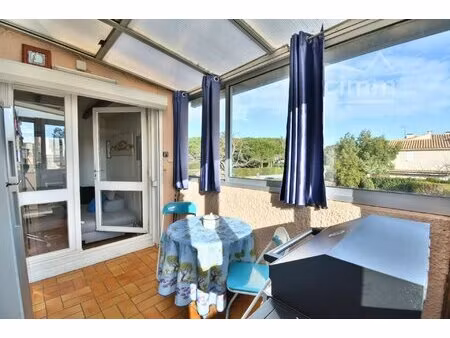 vente - saint cyprien plage - appartement 2 pieces + mezzanine - place de parking - 66750 