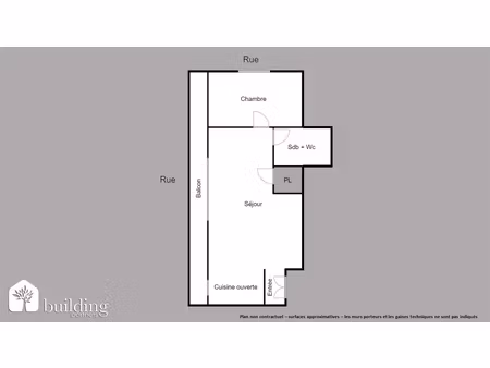a vendre - paris 15e - javel andré citroën - appartement de 55.32 m² avec balcon de 18m²
