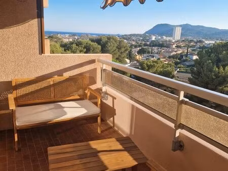 appartement 2 pièces - 37m² - vue mer - tamaris  la seyne sur mer