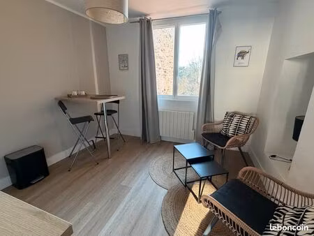 t2 meublé rénové – lumineux – nantes rond-point de paris