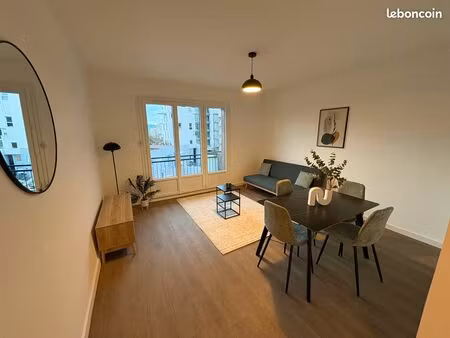 t3 meublé 73m2 - rénové - 2 balcons filants - traversant