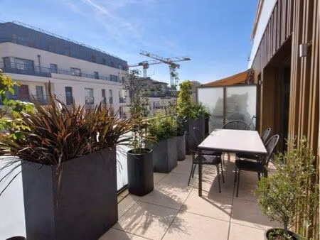 appartement 2 chambres plein sud  terrasse plein ciel 20m2