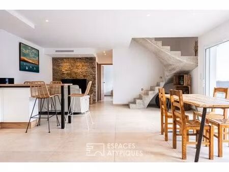 villa récente avec jardin  un écrin récent aux accents de pierre a proximité de perpignan