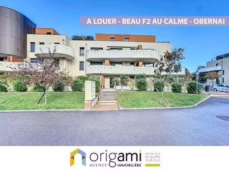 obernai - récent f2 bien agencé avec terrasse