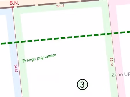 vente terrain à bâtir 1 051 m²