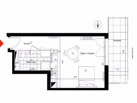 location appartement 1 pièce