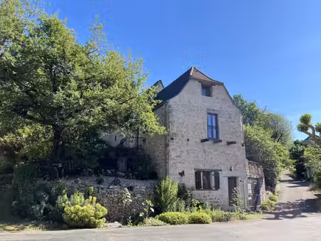 maison de village avec gîte  grange en pierre indépendante et jardin au centre d'un villag
