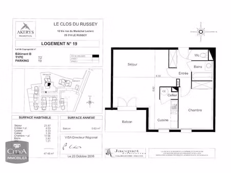 appartement à louer 2 pièces 47.48 m² - le russey (25) - 565€