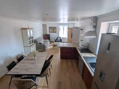 maison meublée avec terrasse  courette et garage