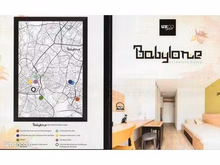 studio étudiant à babylone villeneuve d'ascq