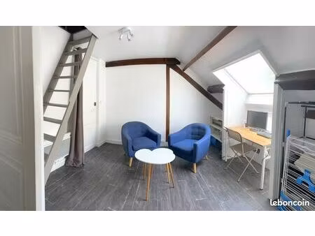 studio + mezzanine immeuble bourgeois centre mans