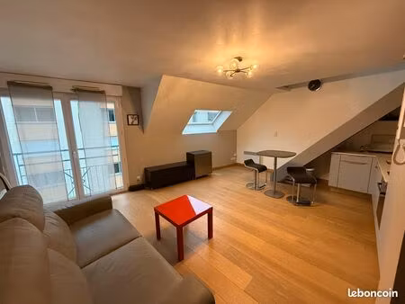 t2 duplex meublé avec parking – nantes centre - quartier viarme