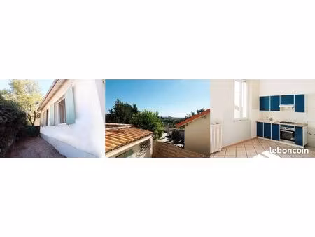 maison 56 m carrés. 3 chambres à bois luzy