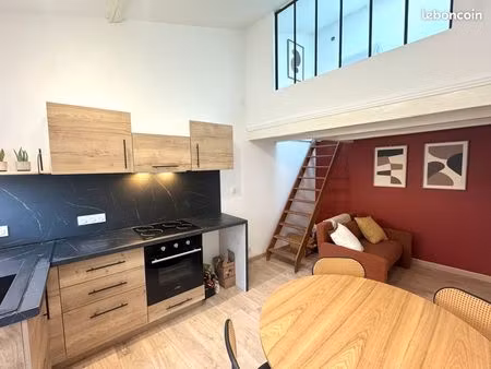 t1 bis en duplex meublé à coueron