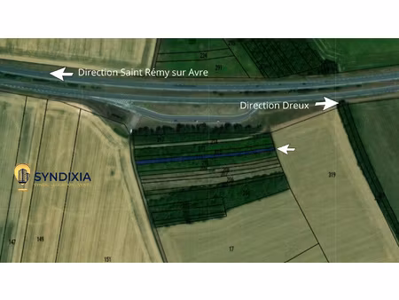 achat terrain 1 272m² vert en drouais 28500