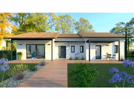 terrain avec maison neuve à vendre