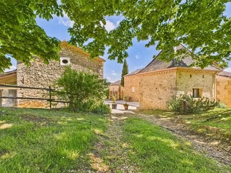 charmante propriété avec piscine  deux annexes et vue sur le château de biron