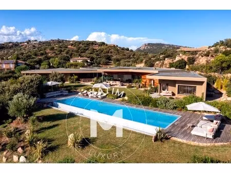 casa serena – vue panoramique sur la baie de palombaggia  élégance & harmonie en pleine na