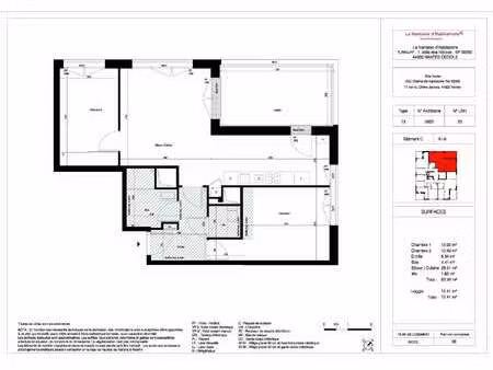 location appartement 3 pièces à nantes beaujoire - saint-joseph (44000) : à louer 3 pièces